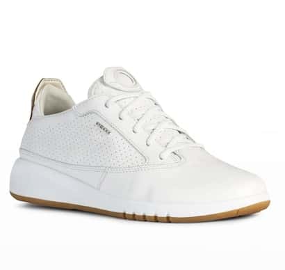 Geox Aerantis Mixed Leather Sneakers - Shoes To Wear With Joggers
