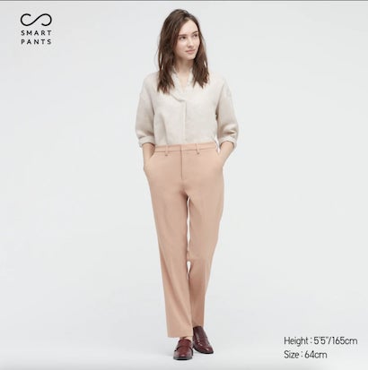 Uniqlo Smart 2-Way Stretch Solid Straight Pants