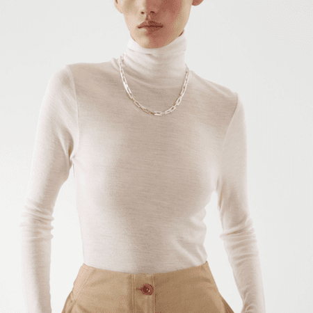 COS Slim-Fit Polo Neck Top - timeless style