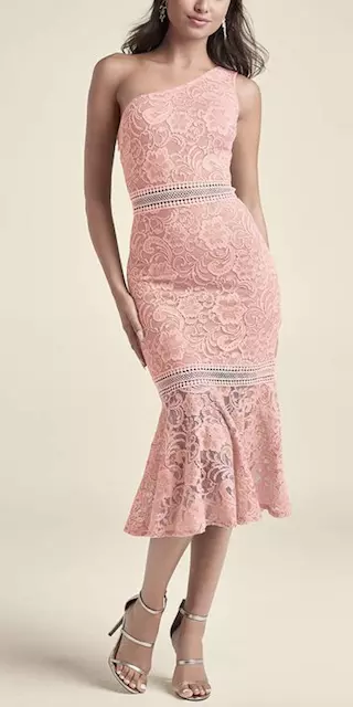 One-Shoulder Lace Dress