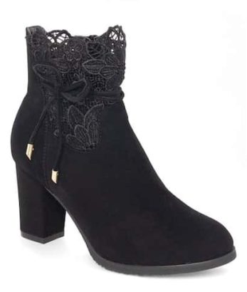 Lace Detail Booties