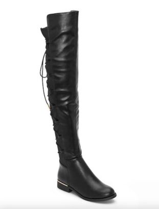 Lace Up Back Detail Boots
