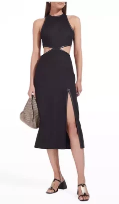 Delmore Open-Back Cutout Midi Dress