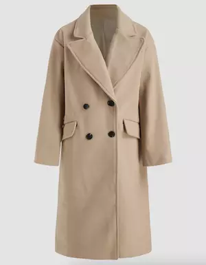 Collar Solid Pocket Button Coat
