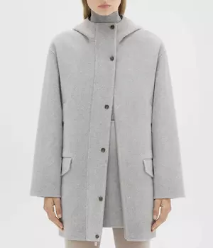 Parka in Double-Face Wool-Cashmere
