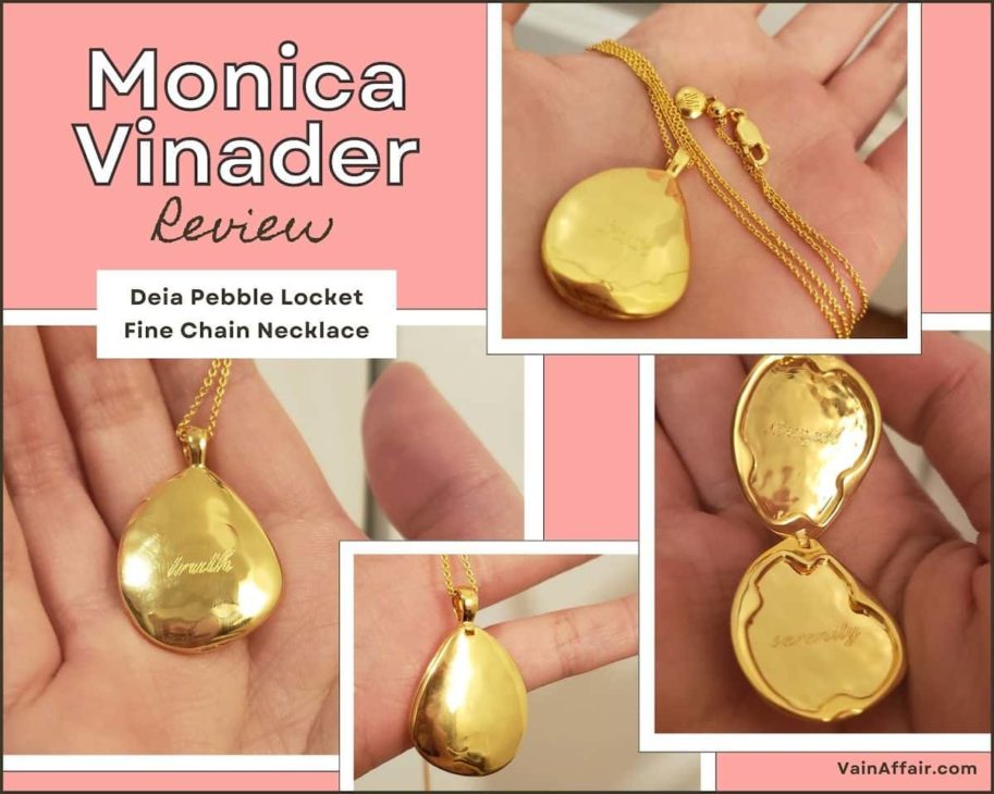 monica vinader review Deia Pebble Locket Fine Chain Necklace