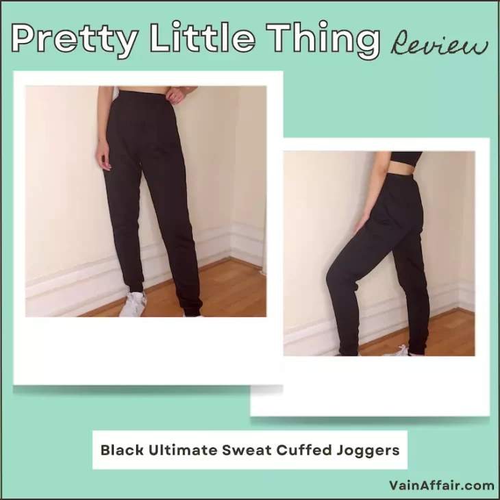 Black Ultimate Sweat Cuffed Joggers - Pretty Little Thing Review