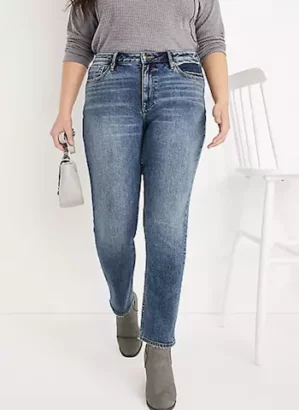 Plus Size Vigoss® Classic Straight Mid Rise Jean