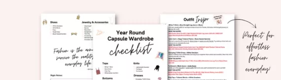 vain affair - year round capsule wardrobe checklist freebie
