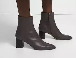Ankle Bootie in Leather