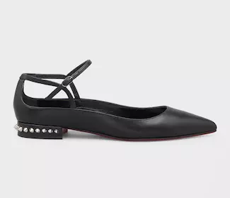 Conclusive Spike Red Sole Ballerina Flats