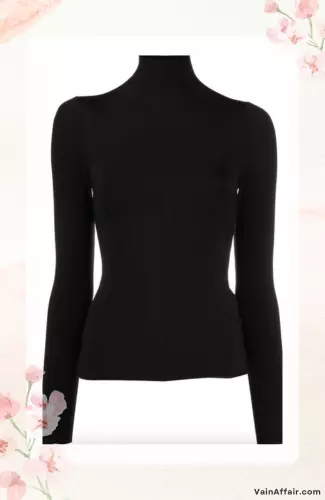long-sleeved turtle neck top