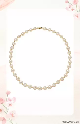Freshwater Cultured Pearl Necklace in 14k Gold