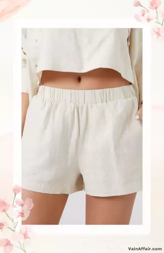 Linen-Blend Pocket Shorts