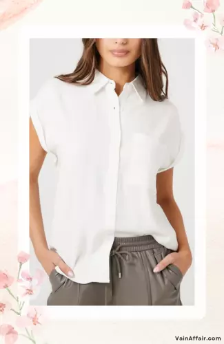 Rolled-Sleeve Linen Shirt