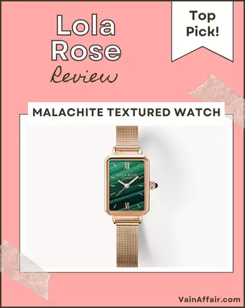 Malachite Textured Watch - lola rose watch review